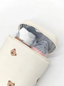 Baby Stroller Handheld Insulated Storage Bag - Beige - View 4