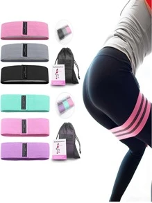 【pink Purple Blue】squat Training Three Piece Set - Hồng - Xem 1
