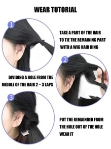 1 Miếng Bện Nối tóc - màu nâu - Xem 5