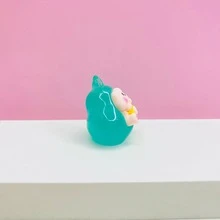 Luminous Rabbit Kiki & Tata 3d Diy Night Light Cream Glue Accessory, Cute Toy - Mint Blue - View 2