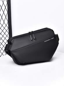 Nam Đen In thư Giải trí Túi đeo chéo Túi đeo chéo ngực Đối với Commute - màu đen - Xem 6