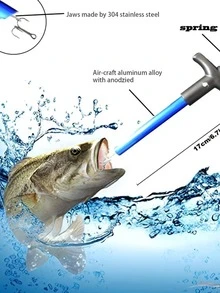 1pc Fish Hook Remover, T-Shaped Fish Hook Separator - Blue - View 7