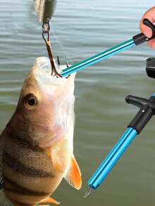 1pc Fish Hook Remover, T-Shaped Fish Hook Separator - Blue - View 1