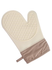 1pc White Heat Resistant Oven Glove - White - View 6