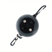 Portable Adjustable  Travel Clothesline Camping Clothes Line, Laundry Dry Rope For Outdoor Fishing Camping And Indoor - Black - View 1