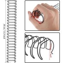 5 Vòng Dây điện Ràng buộc Vòng lặp Dây điện Ràng buộc Nhẫn Dây điện 1 Inch Đường kính 23 Hố Đối với Giáo viên Học sinh Tài liệu Quyển sổ Làm , Đen - màu đen - Xem 2