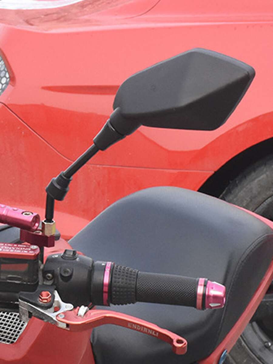 2入組摩托車後視鏡 - 黑色 - 查看 1