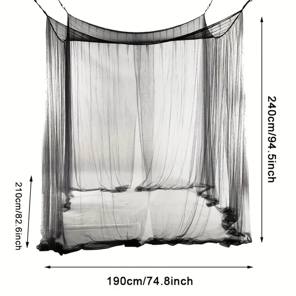 1pc Large Mosquito Net Four Corner For Bed Canopy, Bed Canopy Elegant