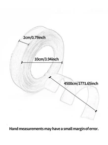2cm半透明歐根紗緞帶帶蝴蝶結裝飾用品適用於頭髮配飾,蛋糕裝飾,