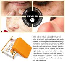 ELAIMEI Kojic Acid Soap for Face & Body 100g - Orange - View 7