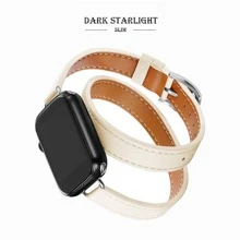 1 Chiếc Da Pu Hai Lớp Starlit Tương Thích Với Dây Đeo Apple Watch Dây đeo đồng hồ Apple Dây đeo đồng hồ Apple Dây đeo đồng hồ Apple - Màu be - Xem 2