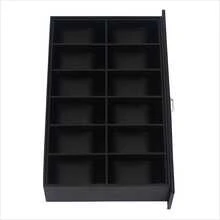 24 Slots Watch Storage Box Men Large Jewelry Display Case Organizer Holder Box - 黑色 - 查看 5
