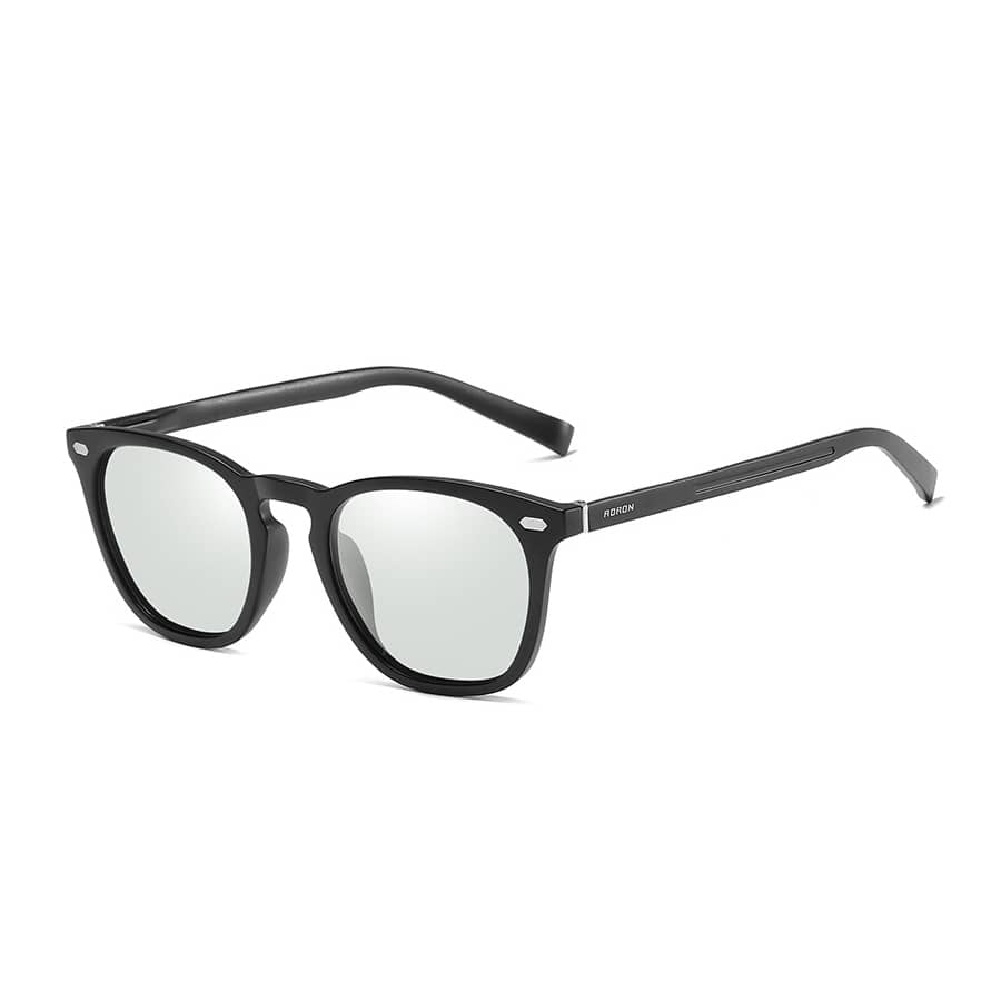 Fashionable Tr Polarized Photochromic Glasses For Night-Vision And Driving - Black - View 1