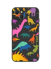 Cartoon Dinosaur Phone Case - Multicolor - View 4