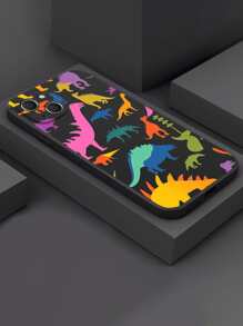 Cartoon Dinosaur Phone Case - Multicolor - View 2