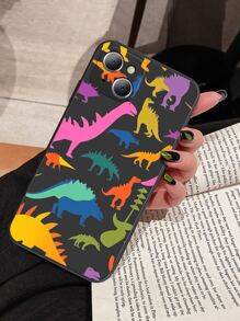 Cartoon Dinosaur Phone Case - Multicolor - View 3