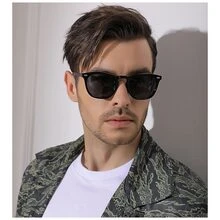 Fashionable Tr Polarized Photochromic Glasses For Night-Vision And Driving - Black - View 3