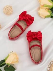 1 par Lindos zapatos antideslizantes para bebés con diseño de corbata, de suela blanda, aptos para primavera, verano, otoño e invierno - Rojo - Ver 3