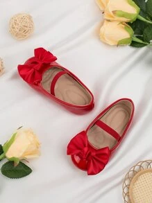 1 par Lindos zapatos antideslizantes para bebés con diseño de corbata, de suela blanda, aptos para primavera, verano, otoño e invierno - Rojo - Ver 2