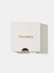 一對純簡約風S925銀可愛支樹葉金色耳環適合女士女孩時尚新潮微小耳朵耳釘日常生活首飾類禮品 - 金色 - 查看 7