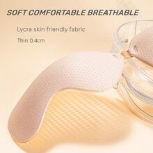 Sujetador Push Up, Sujetador Adhesivo, Sujetador Invisible Adhesivo, Sujetador Sin Espalda Ni Tirantes, Sujetador Levanta Busto (1 Par De Copas En Forma De Mango Y Color Piel) - Beis - Ver 2