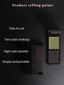 Biya 1 caja Paleta de sombra de ojos bicolor impermeable prueba de sudor mate & brillante & polarizada & & punk & ligero , ( 105 ) - cyborg viviente - Ver 4