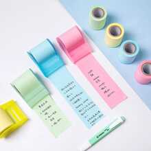 Creative Ghi chú dính , Nhiều Sử dụng Có thể tháo rời Pad ghi nhớ Với Máy rút băng , Dễ thương Thiết kế Bản ghi nhớ Cho văn phòng , Trường học , Nhà - màu xanh lá - Xem 6