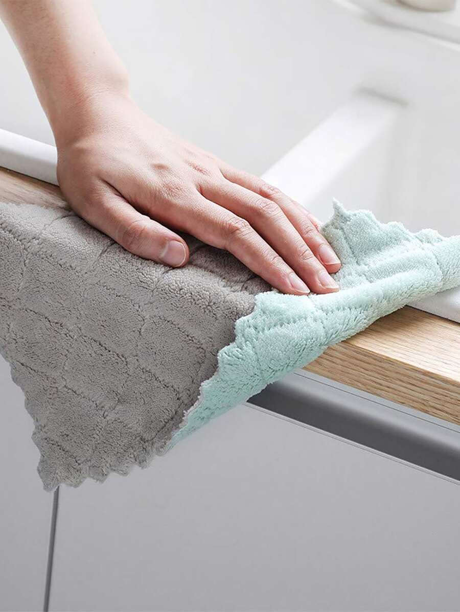 10/5/1pc Mixed Color DoubleSided Coral Fleece Thickened Soft