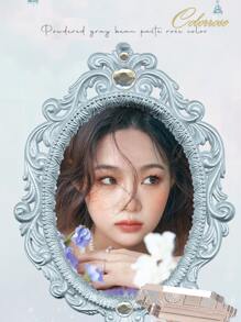 COLORROSE 哑光丝滑粉状眼影盘，多功能彩妆盘，显色度高，持久哑光眼影，轻盈柔滑，带镜子、高光、修容和腮红 - 798卡布奇諾 - 查看 4