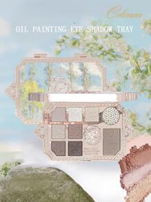 COLORROSE 哑光丝滑粉状眼影盘，多功能彩妆盘，显色度高，持久哑光眼影，轻盈柔滑，带镜子、高光、修容和腮红 - 798卡布奇諾 - 查看 3