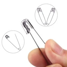 550 枚别针（金色、银色、黑色）2 种尺寸镀镍别针，适用于工艺品、别针、缝纫、紧固、固定服装、手工艺和家居使用 - 彩色 - 查看 3