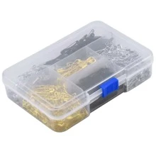 550 枚别针（金色、银色、黑色）2 种尺寸镀镍别针，适用于工艺品、别针、缝纫、紧固、固定服装、手工艺和家居使用 - 彩色 - 查看 6