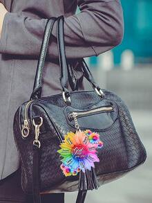 1pc Sunflower Design PMMA Portable Car Interior Hanging Ornament - Multicolor - View 3