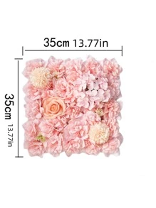 Realistic Pink Rose Wall Backdrop Flower Wall For Photography, Party, Studio, And Event Decoration - Pink - View 4