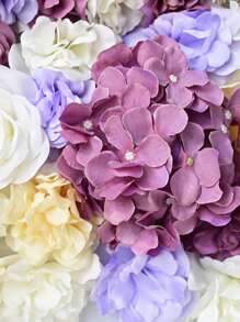 Realistic Pink Rose Wall Backdrop Flower Wall For Photography, Party, Studio, And Event Decoration - Pink - View 3