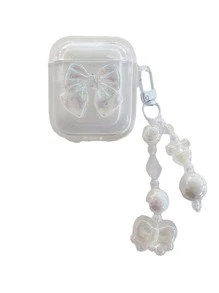 1 Miếng Nơ bướm Trang trí Tai nghe Tương thích với Airpods - Trong sáng - Xem 5