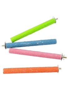 1入組鸚鵡彩色打磨台棒有多種長度可供選擇10厘米、15厘米、20厘米、25厘米、30厘米，帶用於鳥類咀嚼磨爪棒，顏色隨機 - 彩色 - 查看 3