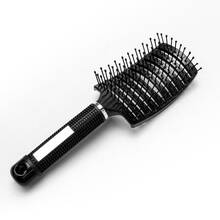 大曲綫鏤空塑膠梳子用於頭髮造型,男士梳子,便攜家庭髮刷,按摩產品髮刷,美髮工具