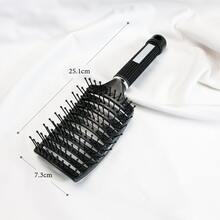 大曲綫鏤空塑膠梳子用於頭髮造型,男士梳子,便攜家庭髮刷,按摩產品髮刷,美髮工具