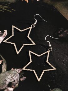Y2k Star Design Women's Earrings, Vintage Gothic Dangle Earrings