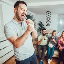 迷你卡拉OK麥克風帶3.5mm通用數據線,便攜嗓音麥克風,微小麥克風,嗓音記錄麥克風(黑色) - 黑色 - 查看 8