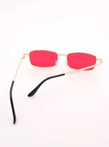 女性時尚復古眼鏡 - 紅色 - 查看 3