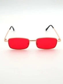 女性時尚復古眼鏡 - 紅色 - 查看 5