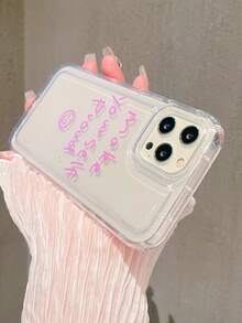 Đồ họa Khẩu hiệu Làm sạch ốp điện thoại - Hồng - Xem 4