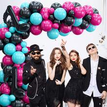 114 chiếc Âm nhạc Theo chủ đề Trang trí Mủ cao su Bóng bay Bộ - Ghi chú & Tiệc sinh nhật Bóng bay & Vòng hoa - Nhiều màu - Xem 3