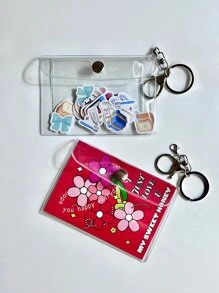 1入組透明卡夾，用於裝載信用卡、身份證、校園卡、公交卡等 - 無色 - 查看 1