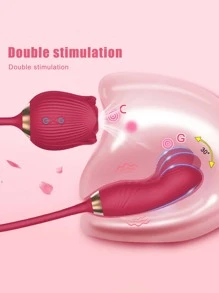 Rosa Virbrator Clitoris Sucker G Spot Vibrador Juguetes sexuales para adultos para mujeres, Vibrador de succión de clítoris Rose Sex Toys Estimulador de pezones para mujeres