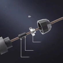 CORDA DE PULAR COM ROLAMENTOS DE ESFERA - Preto - Visão 2