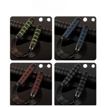 CORDA DE PULAR COM ROLAMENTOS DE ESFERA - Preto - Visão 5