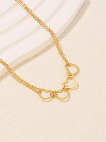 1入組時尚&個性化簡約風心形女性腳錬